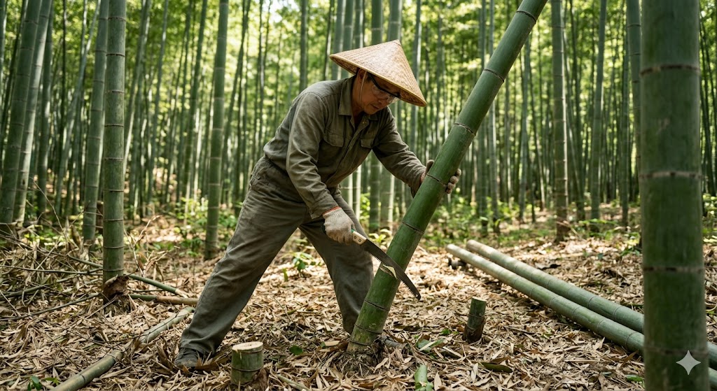 Bamboo Cutting
